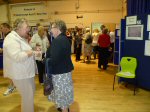 Discussion in a quieter period in the hall